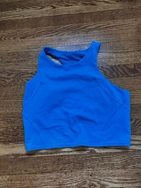 lululemon athletica Bright Blue Racerback Crop Tank